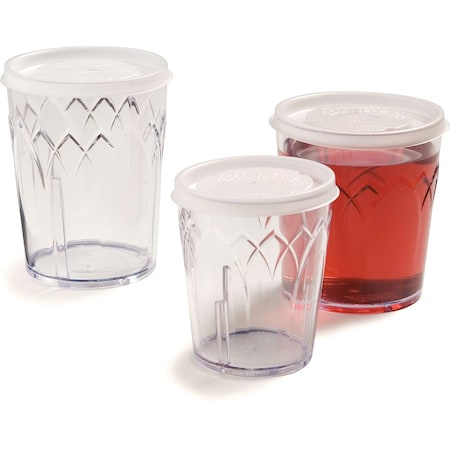 Dinex Dinex Translucent Tumbler Lid With Straw Slot, PK1000 DXTT58